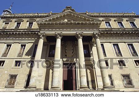 Stock Image - Spain, Castilla Leon, Salamanca, Architecture, Entrance, Main entrance, Door. Fotosearch