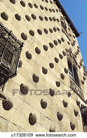 Spain, Castilla Leon, Salamanca, Architecture detail, Architecture details, Library, Casa de las conchas View Large Photo Image Stock Photo - Spain, Castilla Leon, Salamanca, Architecture detail, Architecture details, Library, Casa de las conchas. Fotosearch