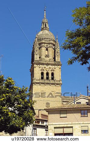 Spain, Castilla Leon, Salamanca, Architecture, Monument, Cathedral, Bell tower View Large Photo Image Stock Photo - Spain, Castilla Leon, Salamanca, Architecture, Monument, Cathedral, Bell tower. Fotosearch