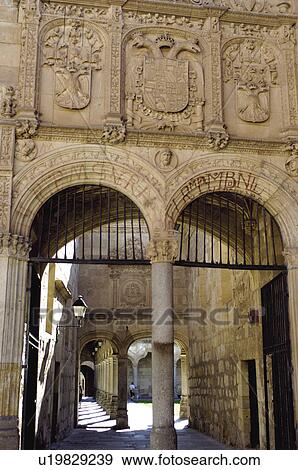 Spain, Castilla Leon, Salamanca, Architecture, Arch, Arches, Column View Large Photo Image Stock Photo - Spain, Castilla Leon, Salamanca, Architecture, Arch, Arches, Column. Fotosearch