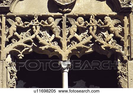 Stock Photography - Spain, Castilla Leon, Salamanca, Architecture detail, Architecture details, Arch, Arches. Fotosearch