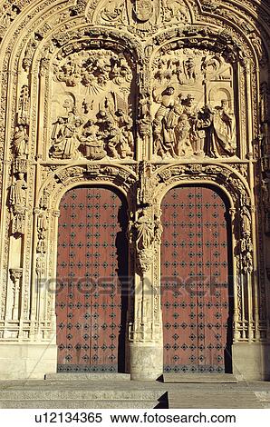 Spain, Castilla Leon, Salamanca, Architecture, Architecture detail, Architecture details, Entrance View Large Photo Image Stock Photography - Spain, Castilla Leon, Salamanca, Architecture, Architecture detail, Architecture details, Entrance. Fotosearch
