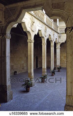 Spain, Castilla Leon, Salamanca, Architecture, Arch, Arches, Column View Large Photo Image Stock Photography - Spain, Castilla Leon, Salamanca, Architecture, Arch, Arches, Column. Fotosearch