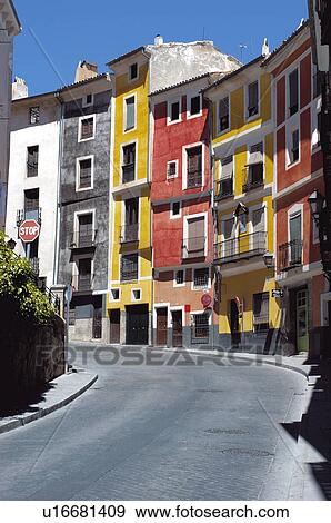 Spain, Castilla la mancha, Cuenca, Balcony, Balconies, Window, Windows View Large Photo Image Stock Photo - Spain, Castilla la mancha, Cuenca, Balcony, Balconies, Window, Windows. Fotosearch