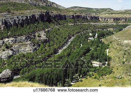 Spain, Castilla la mancha, Cuenca, Tree, Trees, Vegetation, Huecar View Large Photo Image Stock Photo - Spain, Castilla la mancha, Cuenca, Tree, Trees, Vegetation, Huecar. Fotosearch