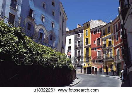 Spain, Castilla la mancha, Cuenca, Balcony, Balconies, Window, Windows View Large Photo Image Stock Photo - Spain, Castilla la mancha, Cuenca, Balcony, Balconies, Window, Windows. Fotosearch