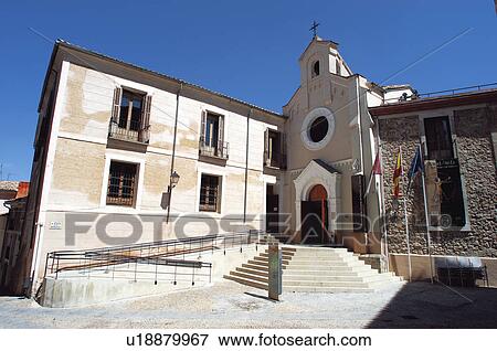 Stock Photo - Spain, Castilla la mancha, Cuenca, Architecture, Building, Buildings, Window. Fotosearch