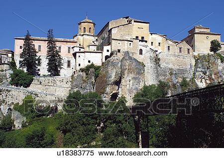 Spain, Castilla la mancha, Cuenca, House, Houses, Hang, Hung View Large Photo Image Stock Photography - Spain, Castilla la mancha, Cuenca, House, Houses, Hang, Hung. Fotosearch