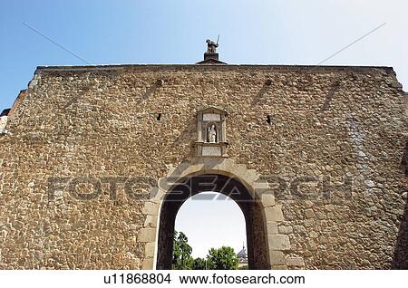 Spain, Castilla la mancha, Toledo, City, Wall, Front, Arch View Large Photo Image Picture - Spain, Castilla la mancha, Toledo, City, Wall, Front, Arch. Fotosearch