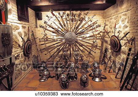 Spain, Castilla la mancha, Toledo, Museum, Shield, Armour, Armor View Large Photo Image Stock Image - Spain, Castilla la mancha, Toledo, Museum, Shield, Armour, Armor. Fotosearch