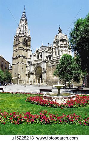 Stock Image - Spain, Castilla la mancha, Toledo, City, Architecture, Art, Tower. Fotosearch