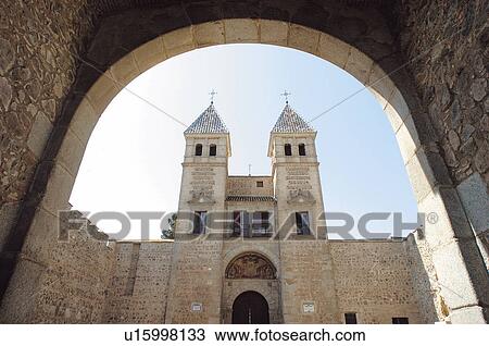 Stock Image - Spain, Castilla la mancha, Toledo, City, Architecture, Art, Arch. Fotosearch