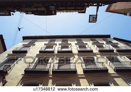 Stock Image - Spain, Castilla la mancha, Toledo, City, Small street, Alley, Street. Fotosearch