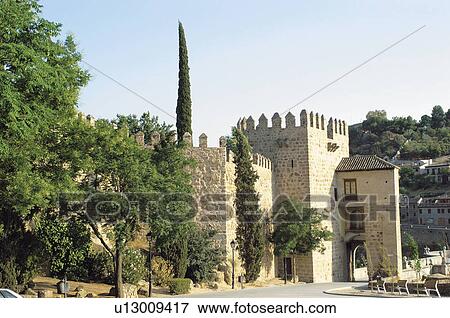 Spain, Castilla la mancha, Toledo, City, Architecture, Castle, Tower View Large Photo Image Stock Photo - Spain, Castilla la mancha, Toledo, City, Architecture, Castle, Tower. Fotosearch