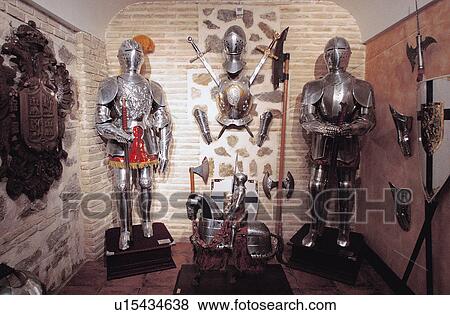 Spain, Castilla la mancha, Toledo, Museum, Shield, Armour, Armor View Large Photo Image Stock Photo - Spain, Castilla la mancha, Toledo, Museum, Shield, Armour, Armor. Fotosearch