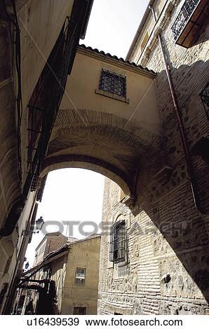 Spain, Castilla la mancha, Toledo, City, Architecture, Arch, Arches View Large Photo Image Stock Photo - Spain, Castilla la mancha, Toledo, City, Architecture, Arch, Arches. Fotosearch