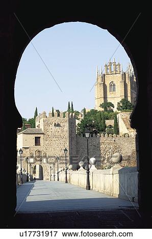 Stock Photo - Spain, Castilla la mancha, Toledo, City, Building, Buildings, Architecture. Fotosearch