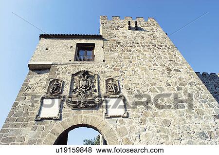 Stock Photo - Spain, Castilla la mancha, Toledo, City, Building, Architecture, Front. Fotosearch
