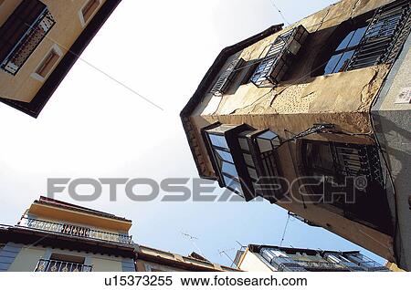 Stock Photography - Spain, Castilla la mancha, Toledo, Building, Buildings, Window, Windows. Fotosearch