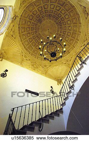 Stock Photography - Spain, Castilla la mancha, Toledo, Stair, Stairs, Banister, Banisters. Fotosearch