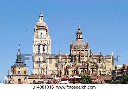 Stock Photograph - Church in Segovia Spain. Fotosearch