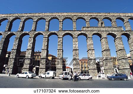 Spain, Castilla leon, Segovia, City, Monument, Aqueduct, Arch View Large Photo Image Picture - Spain, Castilla leon, Segovia, City, Monument, Aqueduct, Arch. Fotosearch