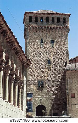Spain, Castilla leon, Segovia, City, Architecture, Turret, Tower View Large Photo Image Stock Image - Spain, Castilla leon, Segovia, City, Architecture, Turret, Tower. Fotosearch