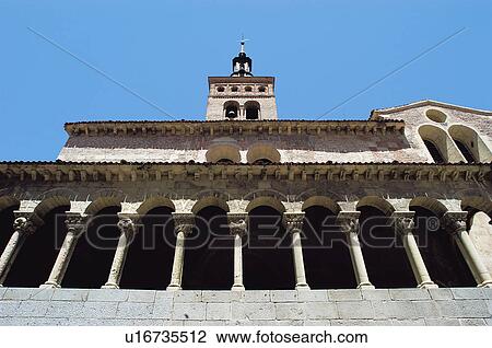 Stock Image - Spain, Castilla leon, Segovia, City, Architecture, Church, Art. Fotosearch
