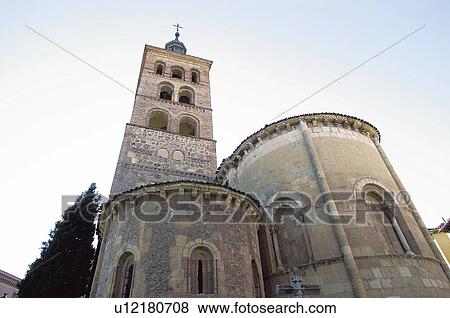 Stock Photo - Spain, Castilla leon, Segovia, City, Architecture, Tower, Building. Fotosearch