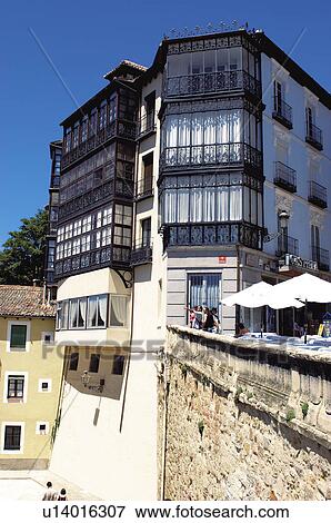 Stock Photo - Spain, Castilla leon, Segovia, City, Street, Building, Buildings. Fotosearch
