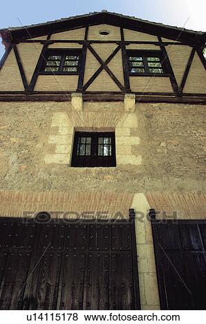 Stock Photo - Spain, Castilla leon, Segovia, City, Building, House, Window. Fotosearch