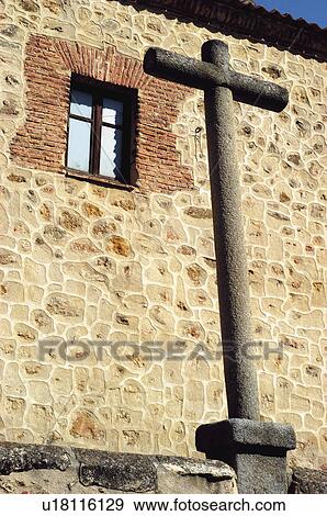 Spain, Castilla leon, Segovia, City, Building, House, Window View Large Photo Image Stock Photo - Spain, Castilla leon, Segovia, City, Building, House, Window. Fotosearch
