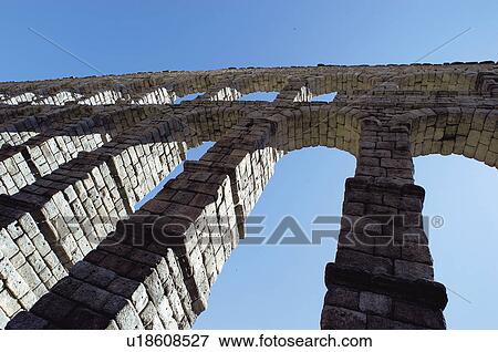Spain, Castilla leon, Segovia, City, Monument, Aqueduct, Arch View Large Photo Image Stock Photo - Spain, Castilla leon, Segovia, City, Monument, Aqueduct, Arch. Fotosearch