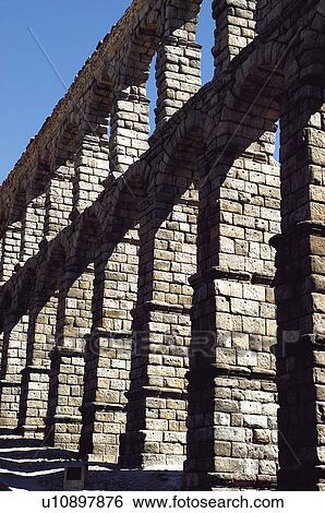 Spain, Castilla leon, Segovia, City, Monument, Aqueduct, Arch View Large Photo Image Stock Photograph - Spain, Castilla leon, Segovia, City, Monument, Aqueduct, Arch. Fotosearch
