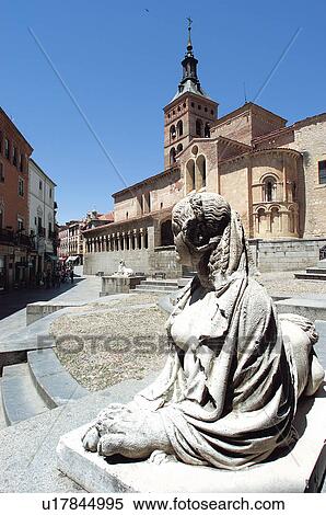 Stock Photography - Spain, Castilla leon, Segovia, City, Architecture, Art, Sculpture. Fotosearch