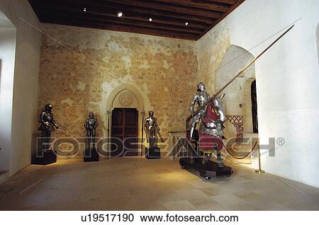 Stock Image - Spain, Castilla leon, Segovia, Interior, Museum, Army museum, Fortress. Fotosearch