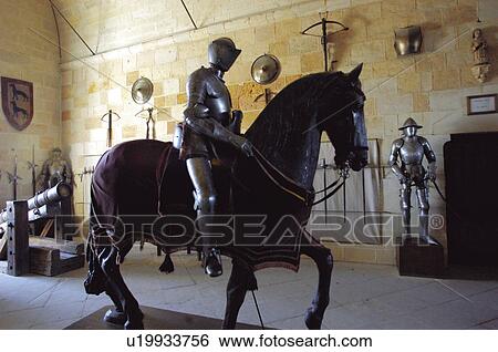 Stock Photograph - Spain, Castilla leon, Segovia, Interior, Museum, Army museum, Fortress. Fotosearch