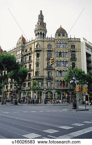 Barcelona, Cataluña, Spain, City, Town, Architecture, Building View Large Photo Image Stock Image - Barcelona, Cataluña, Spain, City, Town, Architecture, Building. Fotosearch
