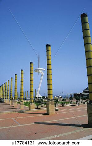 Stock Image - Barcelona, Cataluña, Spain, City, Town, Presbytery, Olimpic presbytery. Fotosearch