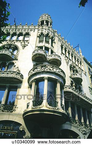 Barcelona, Cataluña, Spain, City, Town, Architecture, Building View Large Photo Image Stock Photo - Barcelona, Cataluña, Spain, City, Town, Architecture, Building. Fotosearch