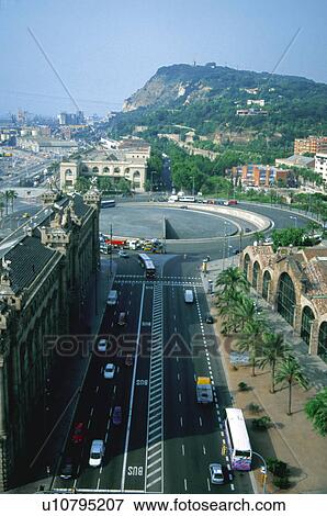 Stock Photo - Barcelona, Cataluña, Spain, City, Town, Architecture, Building. Fotosearch