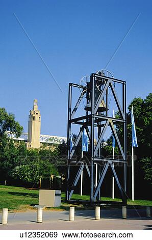 Stock Photo - Barcelona, Cataluña, Spain, City, Town, Architecture, Tower. Fotosearch