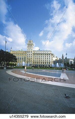 Barcelona, Cataluña, Spain, City, Town, Building, Buildings View Large Photo Image Stock Photo - Barcelona, Cataluña, Spain, City, Town, Building, Buildings. Fotosearch