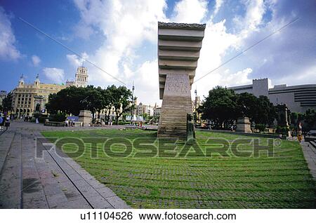 Stock Photograph - Barcelona, Cataluña, Spain, City, Town, Building, Buildings. Fotosearch
