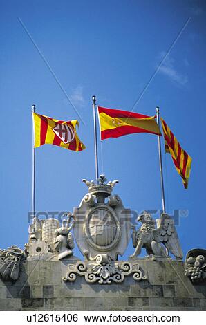 Stock Photograph - Barcelona, Cataluña, Spain, City, Town, Architecture, Building. Fotosearch