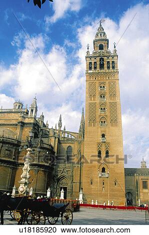 Stock Image - Sevilla, Andalucia, Andalusia, Spain, Town, City, Architecture. Fotosearch