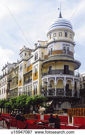 Sevilla, Andalucia, Andalusia, Spain, Town, City, Architecture View Large Photo Image Stock Photo - Sevilla, Andalucia, Andalusia, Spain, Town, City, Architecture. Fotosearch