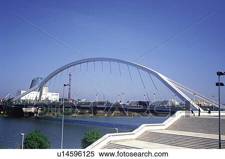 Stock Photography - Sevilla, Andalucia, Andalusia, Spain, Town, City, Bridge. Fotosearch
