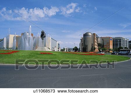 Spain, Madrid, City, Town, Building, Buildings, Roundabout View Large Photo Image Stock Image - Spain, Madrid, City, Town, Building, Buildings, Roundabout. Fotosearch