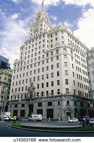 Spain, Madrid, City, Town, Building, Buildings, Window View Large Photo Image Stock Photo - Spain, Madrid, City, Town, Building, Buildings, Window. Fotosearch
